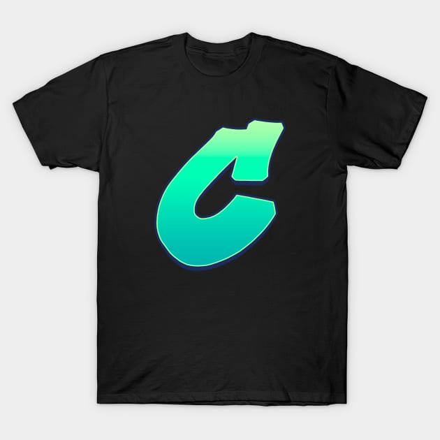 Letter C - Green fade T-Shirt by dmitri-art